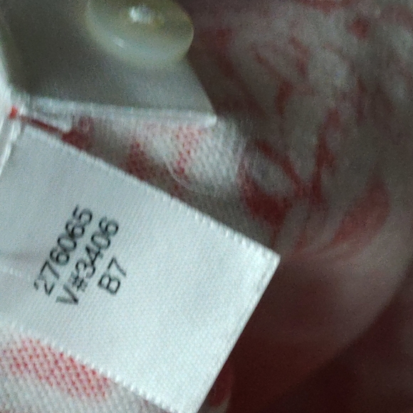 Lands End peachy color floral button front cardigan sweater Size L - Picture 12 of 12